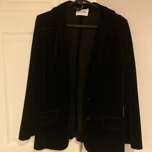 VINTAGE butte knit blazer velvet